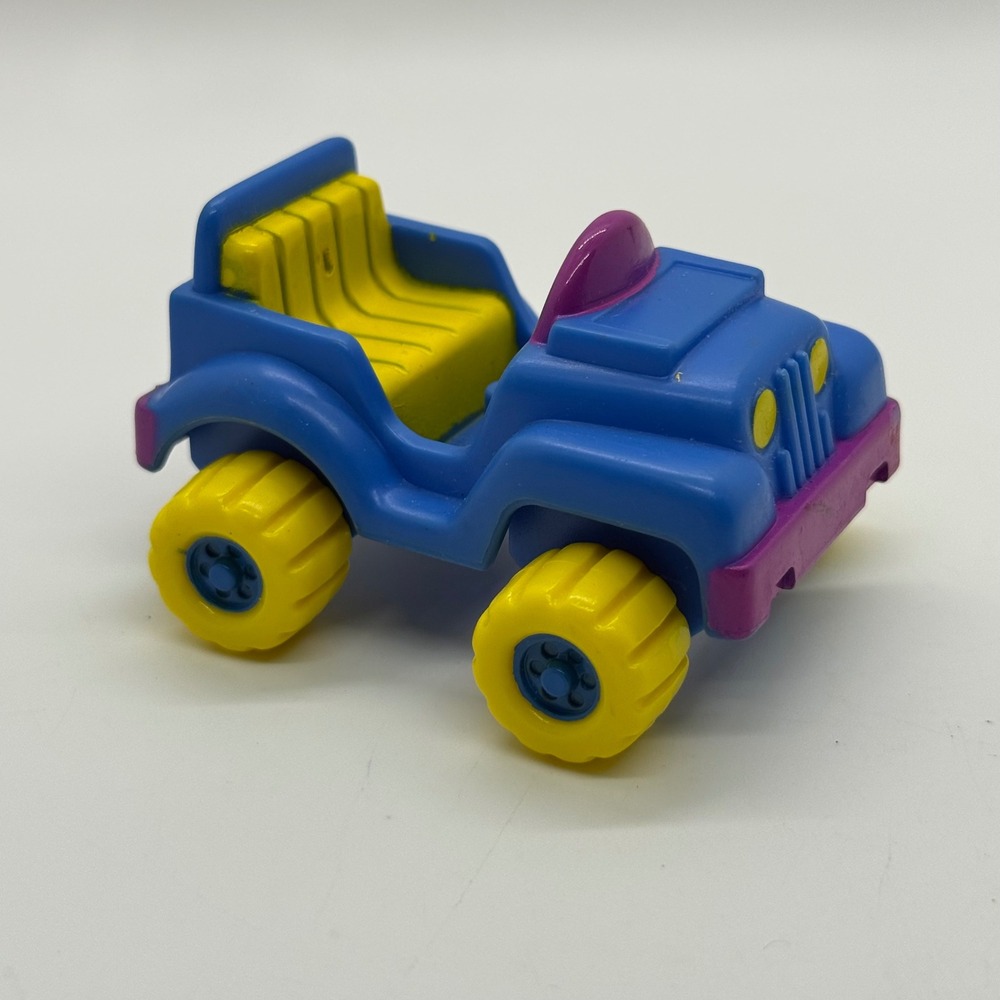 VTG McDonald's Jeep Toy Kids Small Blue 1988 Happy Meal Retro Kidcore Car